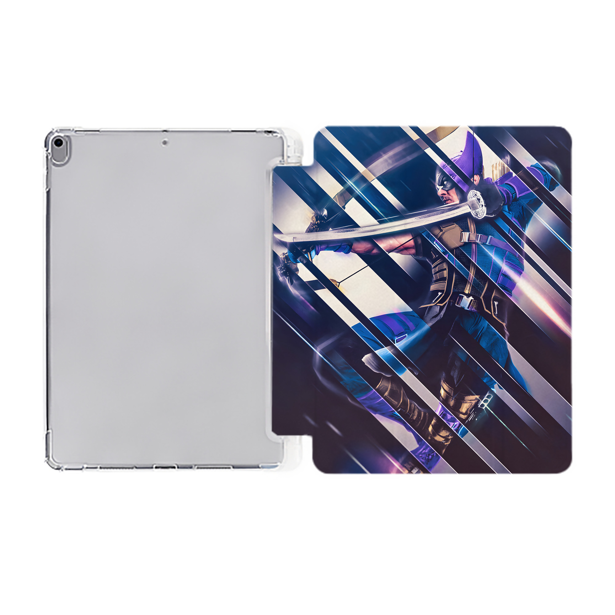 （画像用） アベンジャーズ The Avengers IPad ケース ペン収納付き 三つ折りスタンド PUレザー×シリコン 対応機種9.5/10.5/10.9インチ